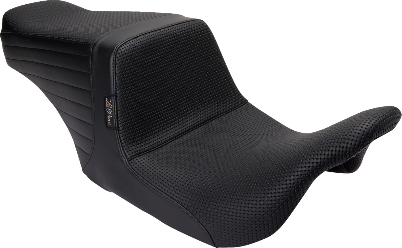 Le pera Tailwhip Up Front Seat - Basketweave - Black - FL '08-'23 Harley Davidson