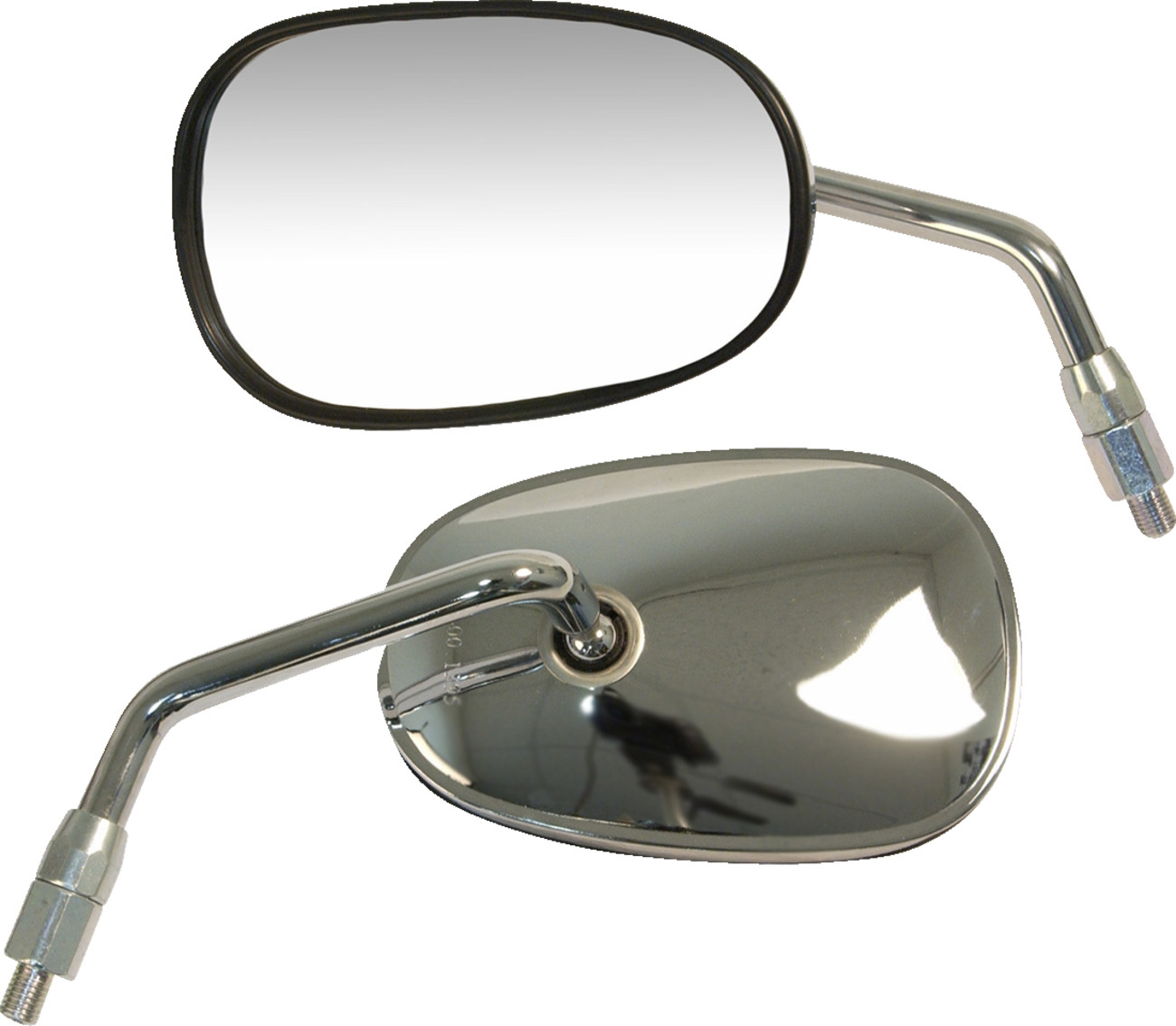 Emgo Mirror - OEM/Replacement - Rectangle - Chrome - Right - Each 2014-2021 Kawasaki VN900C Vulcan 900 Custom / 2014-2017 Kawasaki VN900C-A Vulcan 900 Custom Special Edition