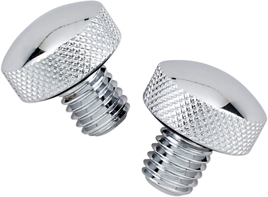 Drag Specialties Chrome Knurled Bolt Kit for Softail Seat