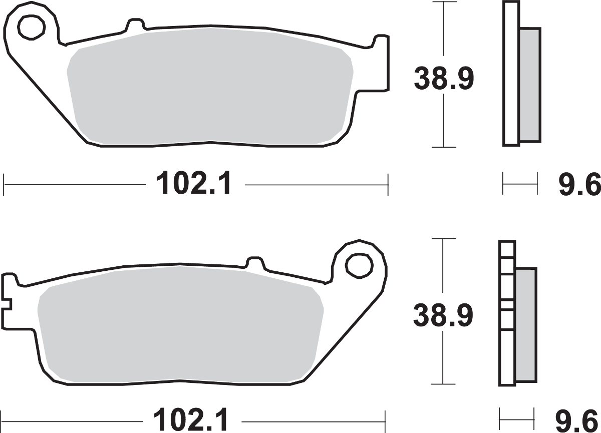 SBS HS Sintered Front Brake Pads 700HS