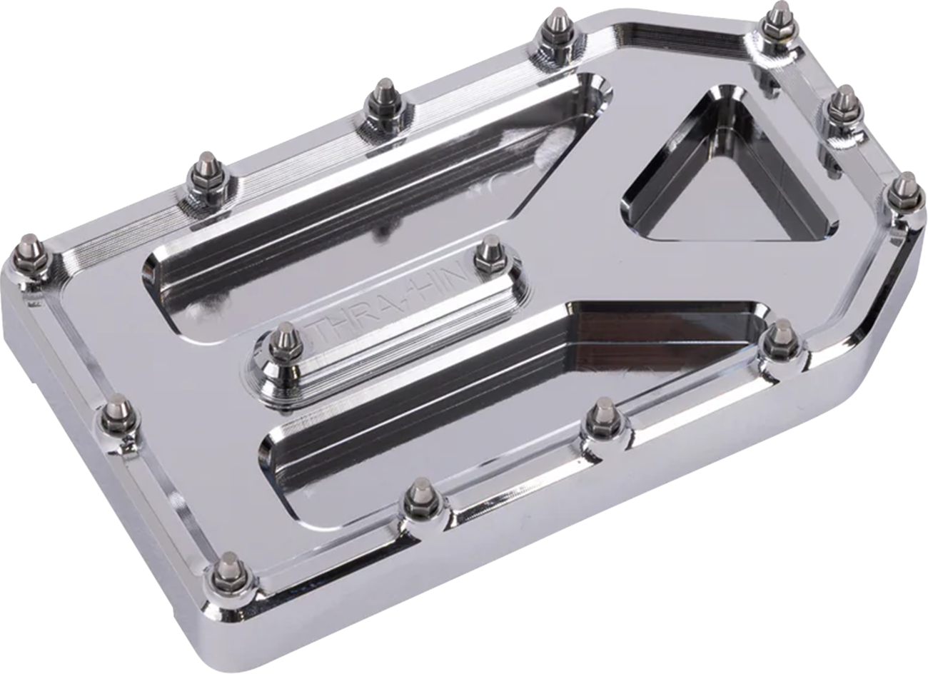 Thrashin supply co. Aggressor Brake Pedal Pad - Chrome - Touring Harley Davidson