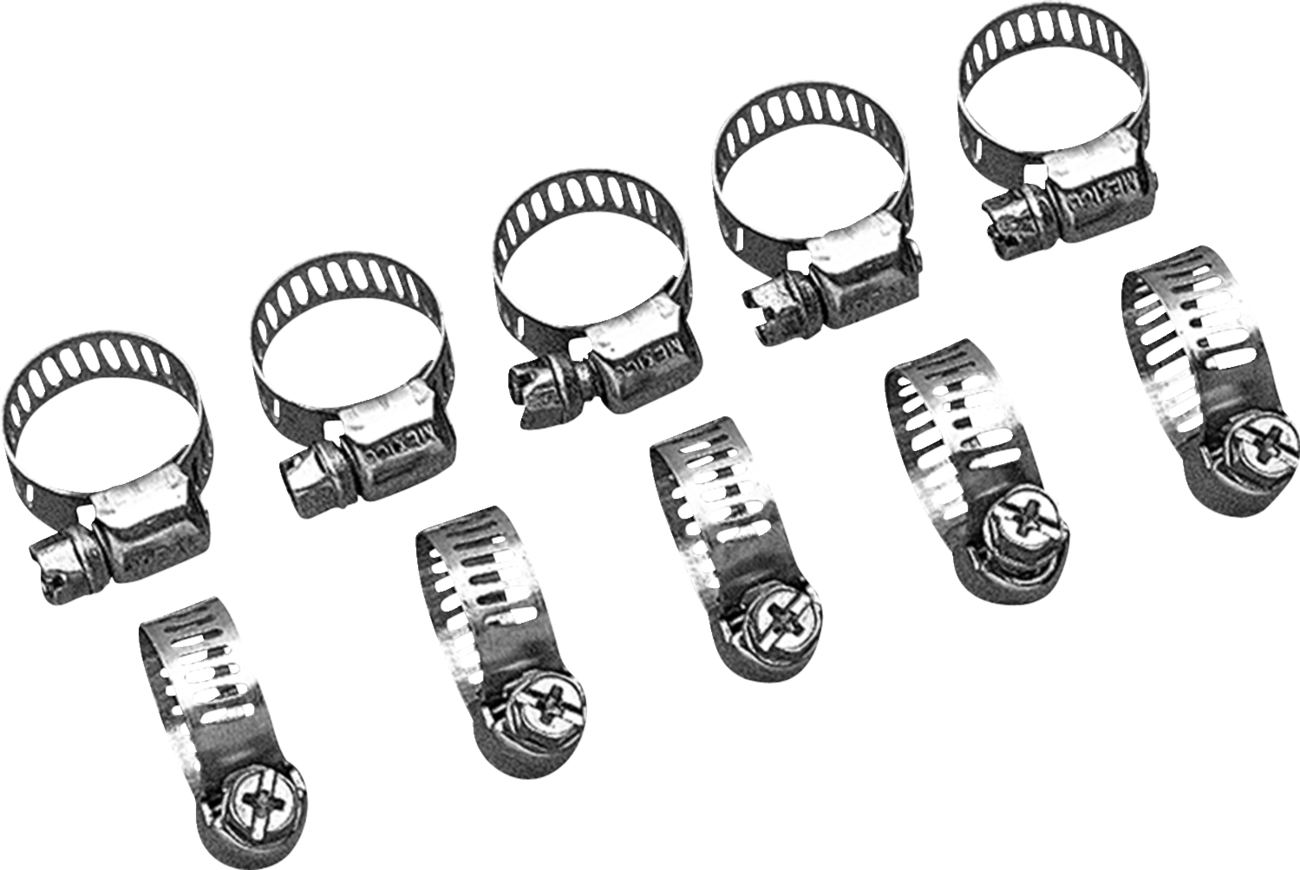 Drag specialties Mini Clamp - Stainless Steel - 10-Pack