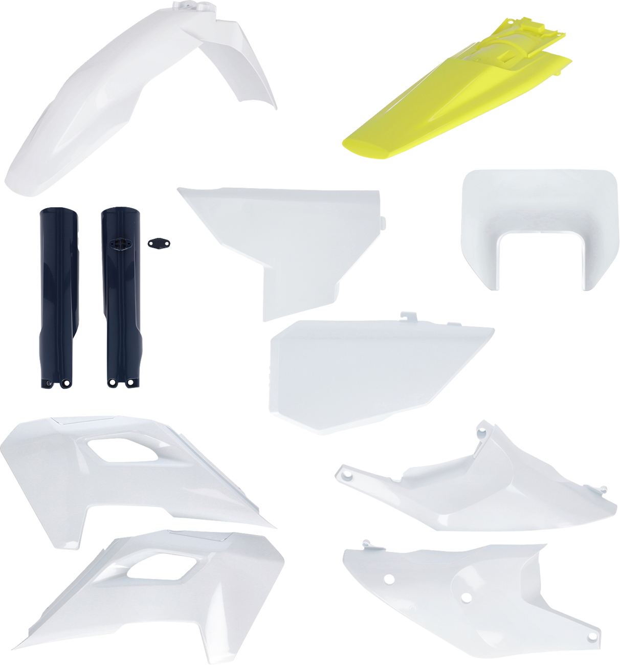 Acerbis Full Body Kit - '24 OEM White/Black/Yeloow - Husqvarna - FE/TE