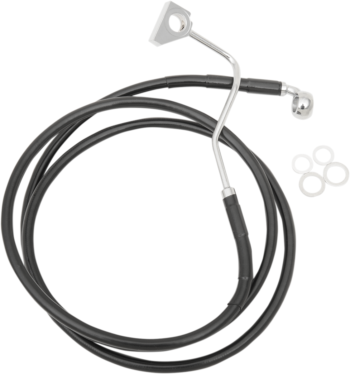 Drag specialties Brake Line - Front (Upper) - Black 2015-2022 Harley Davidson FLTRX Road Glide / 2015-2022 Harley Davidson FLTRXS Road Glide Special / 2016-2016 Harley Davidson FLTR Road Glide