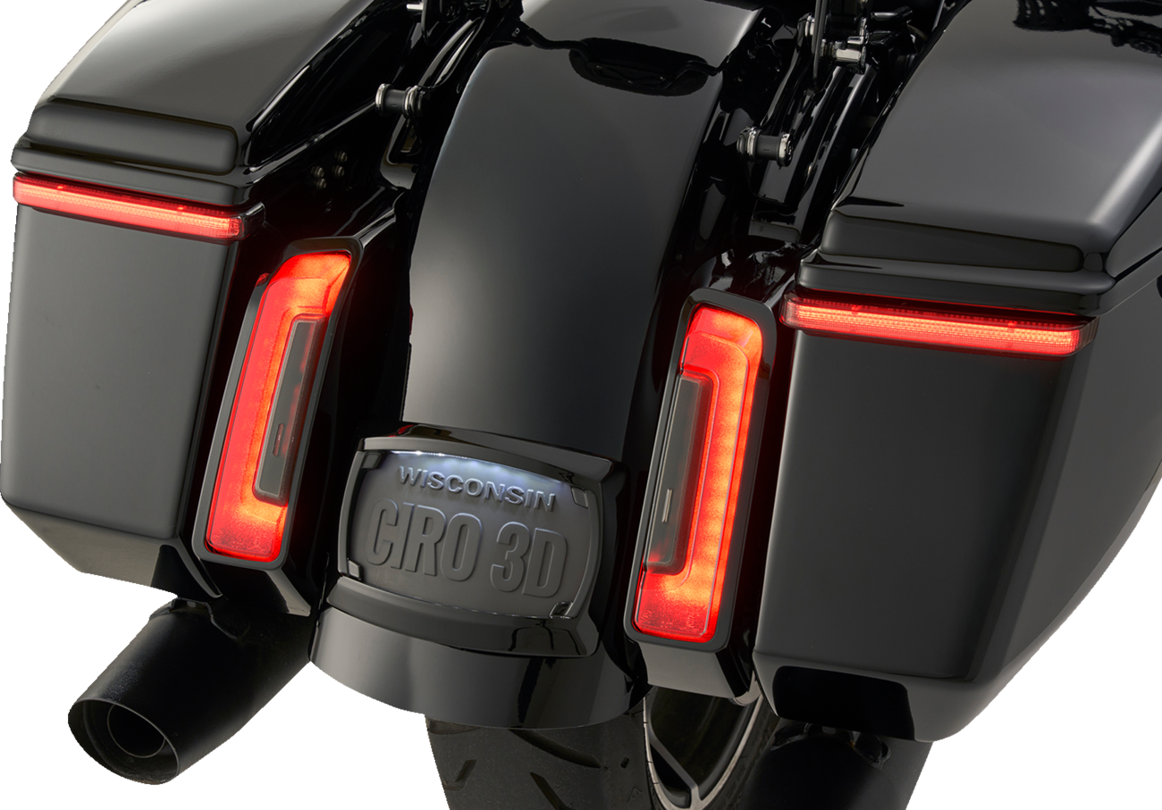 Ciro Lightstrike Saddlebag Blades Turn / Brake Lights For Harley Touring 2023-2026