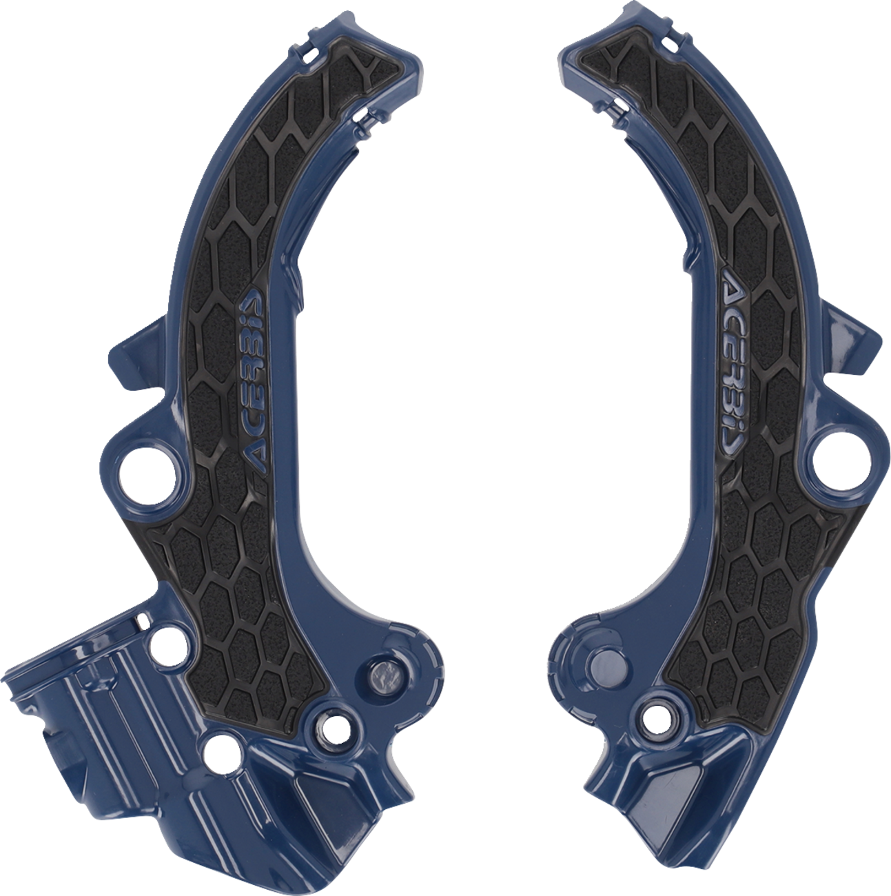 Acerbis X-Grip Frame Guards - Black/Blue - SX65 | TC65 | MC65 2024-2025 Gas Gas MC 65 / 2024-2025 Husqvarna TC65 / 2024-2025 KTM 65 SX