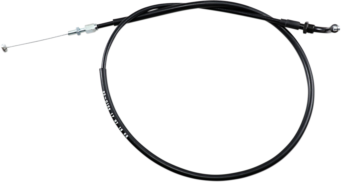 Motion pro Black Vinyl Throttle Cable - Push - '76-'87 CB/CMX Honda