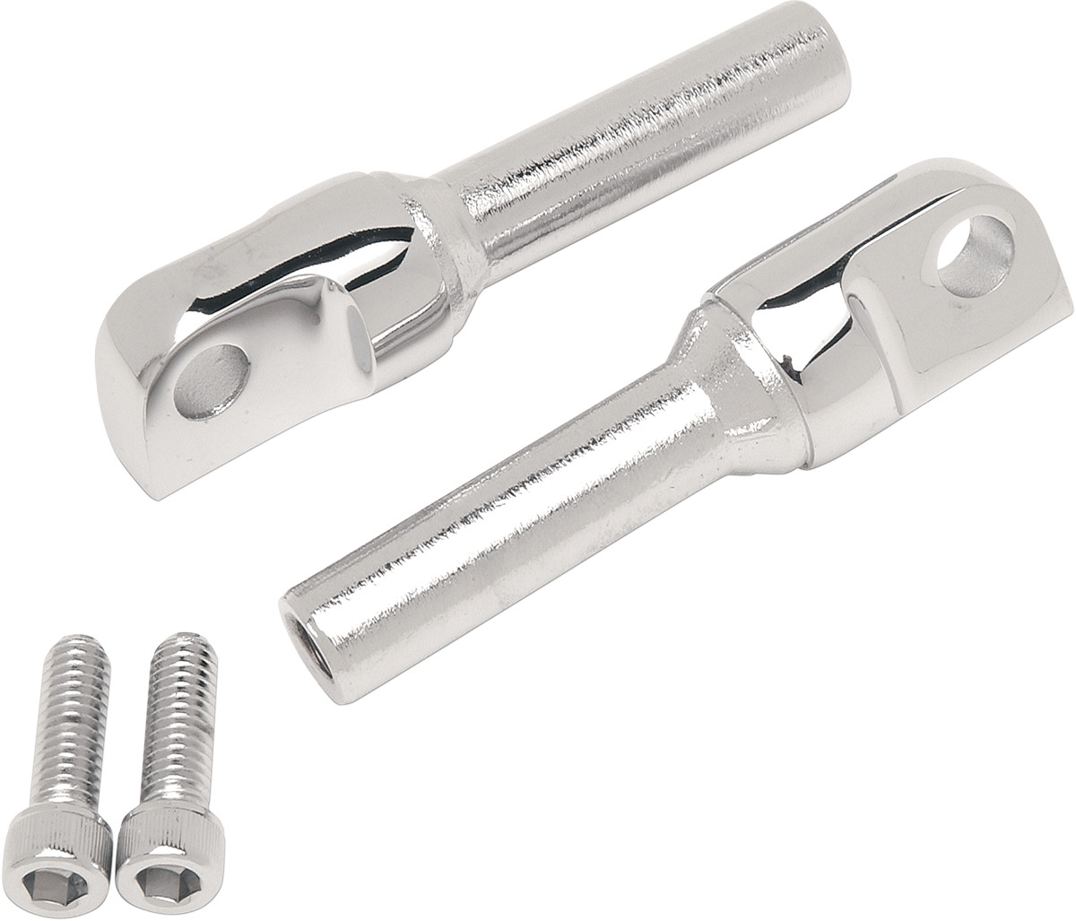 Drag Specialties Chrome Adjustable Designer Peg Mounts