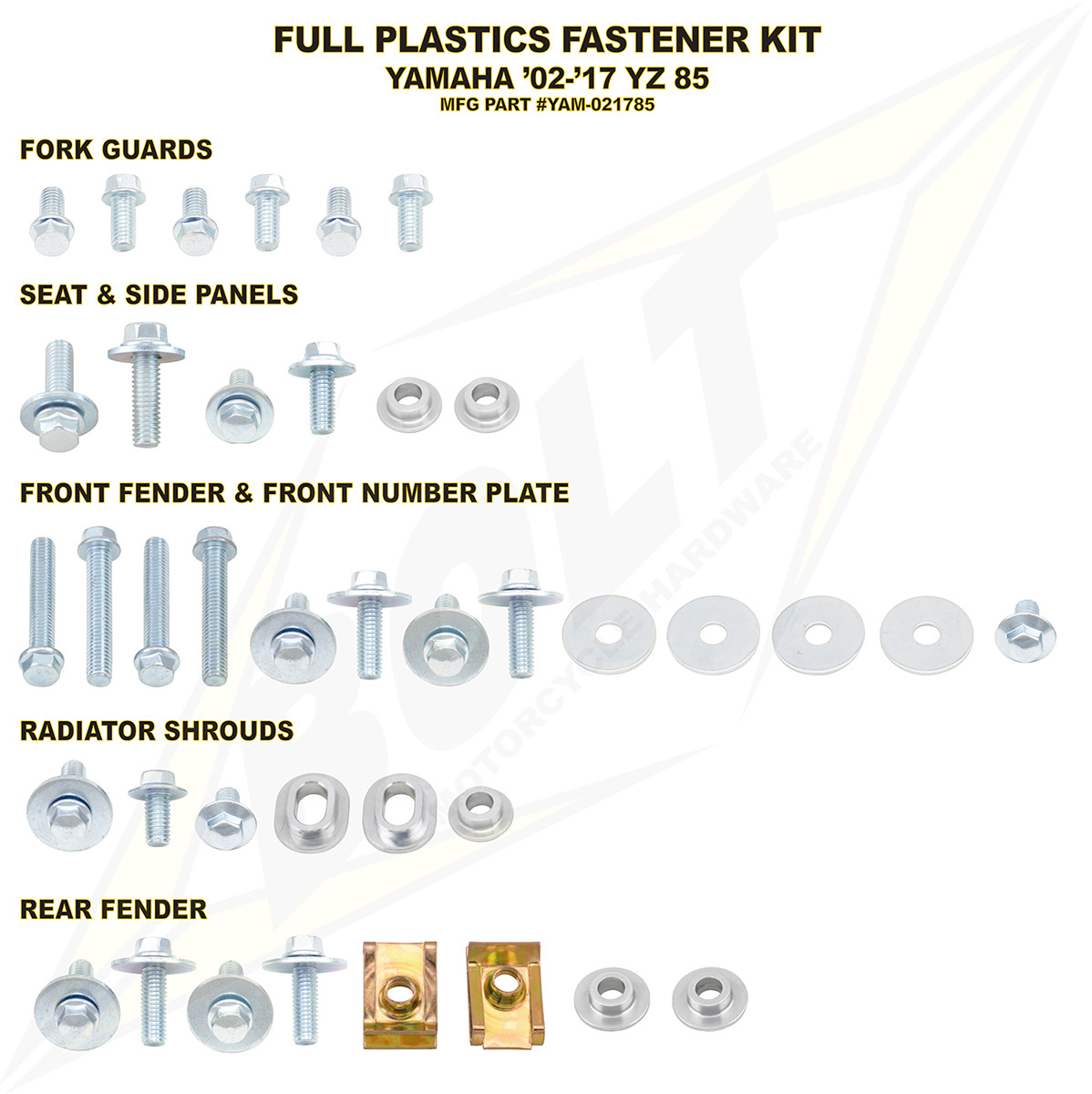 BOLT Full Body Work Fastener Kit