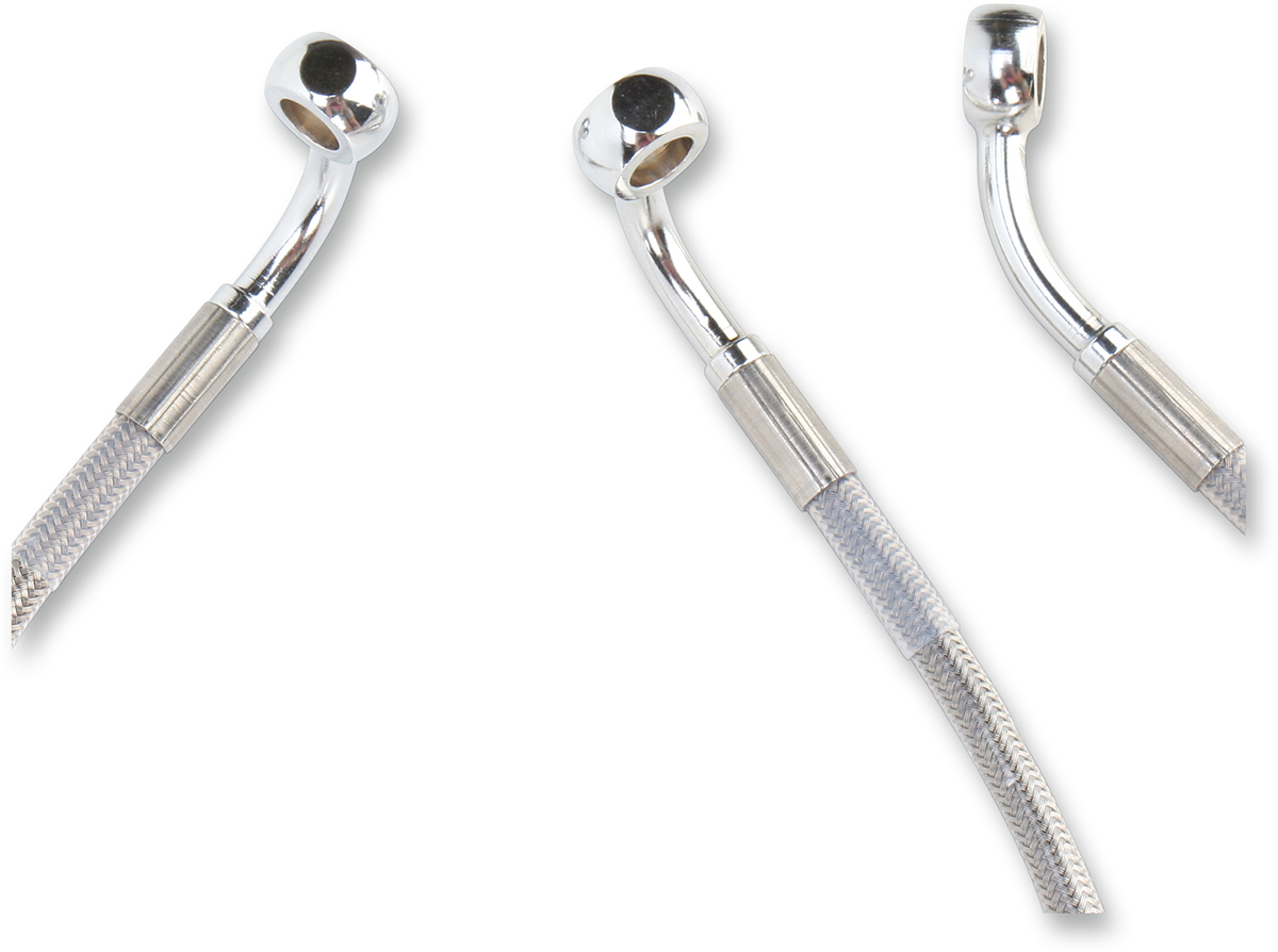 Drag specialties Brake Line - Front - +6" - Touring - Stainless Steel Harley Davidson