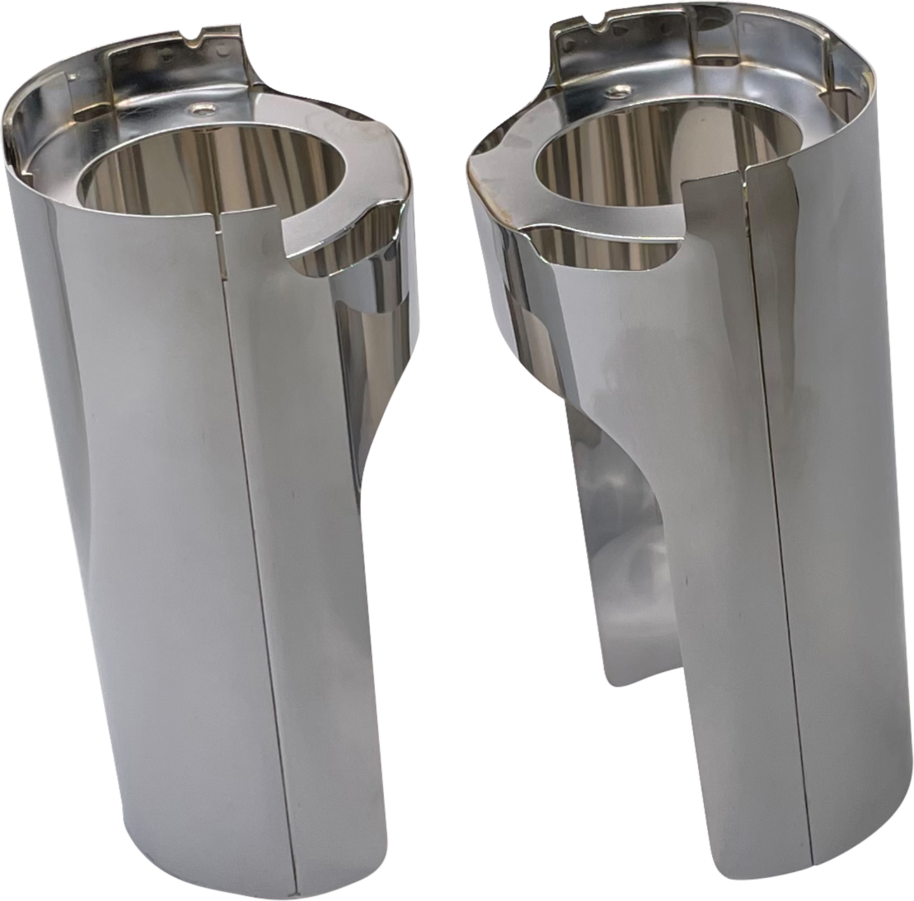 Arlen ness Fork Boot Cover - Chrome - Smooth Harley Davidson