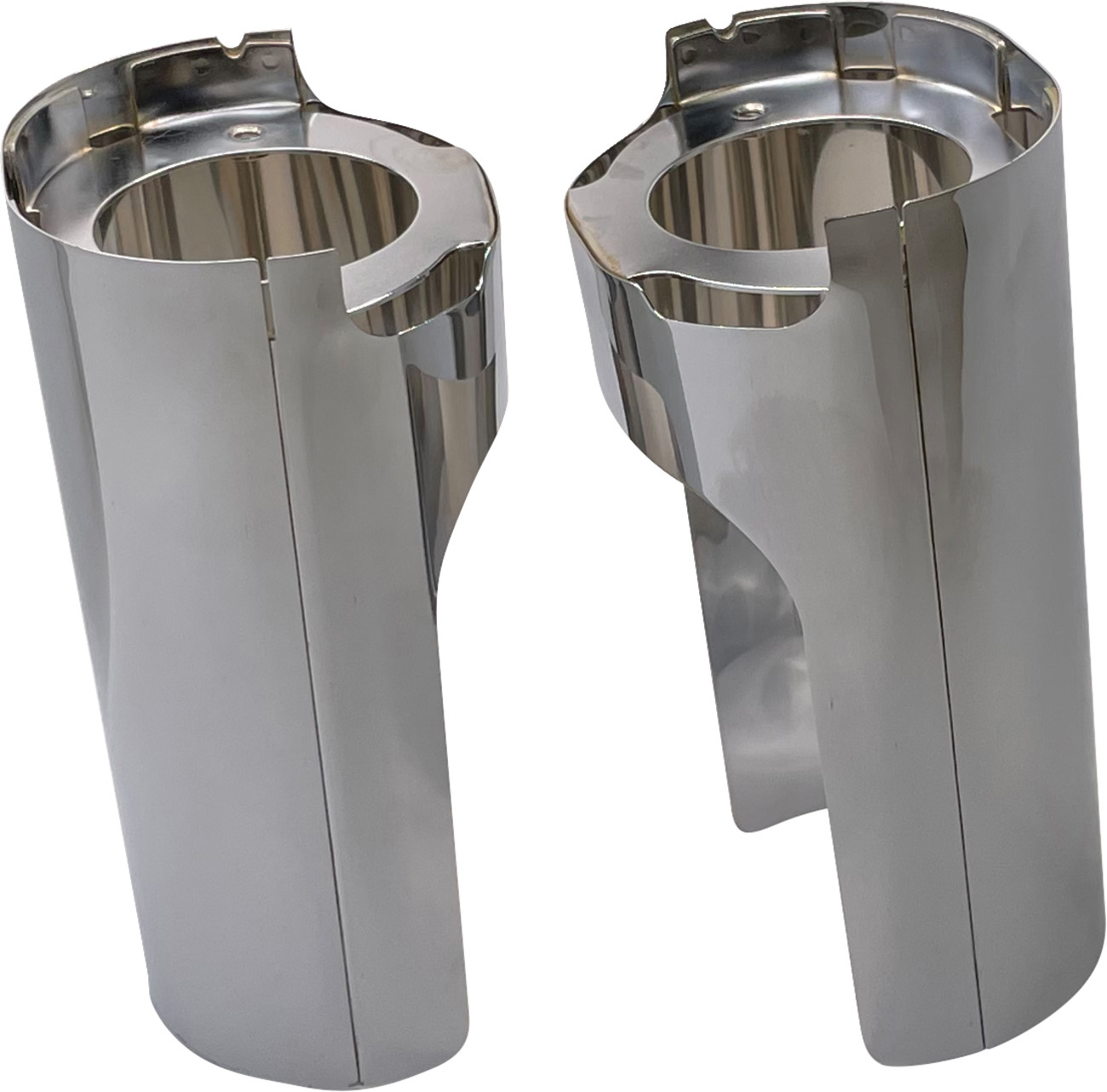Arlen ness Fork Boot Cover - Chrome - Smooth Harley Davidson