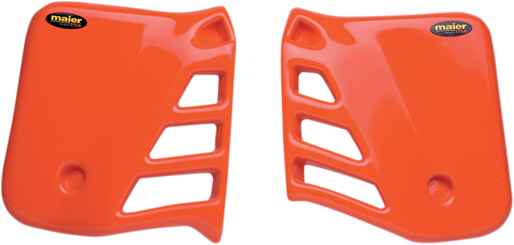 Maier 600137 Radiator Scoops Orange Honda CR250R 1985-1987 Replacement Plastic