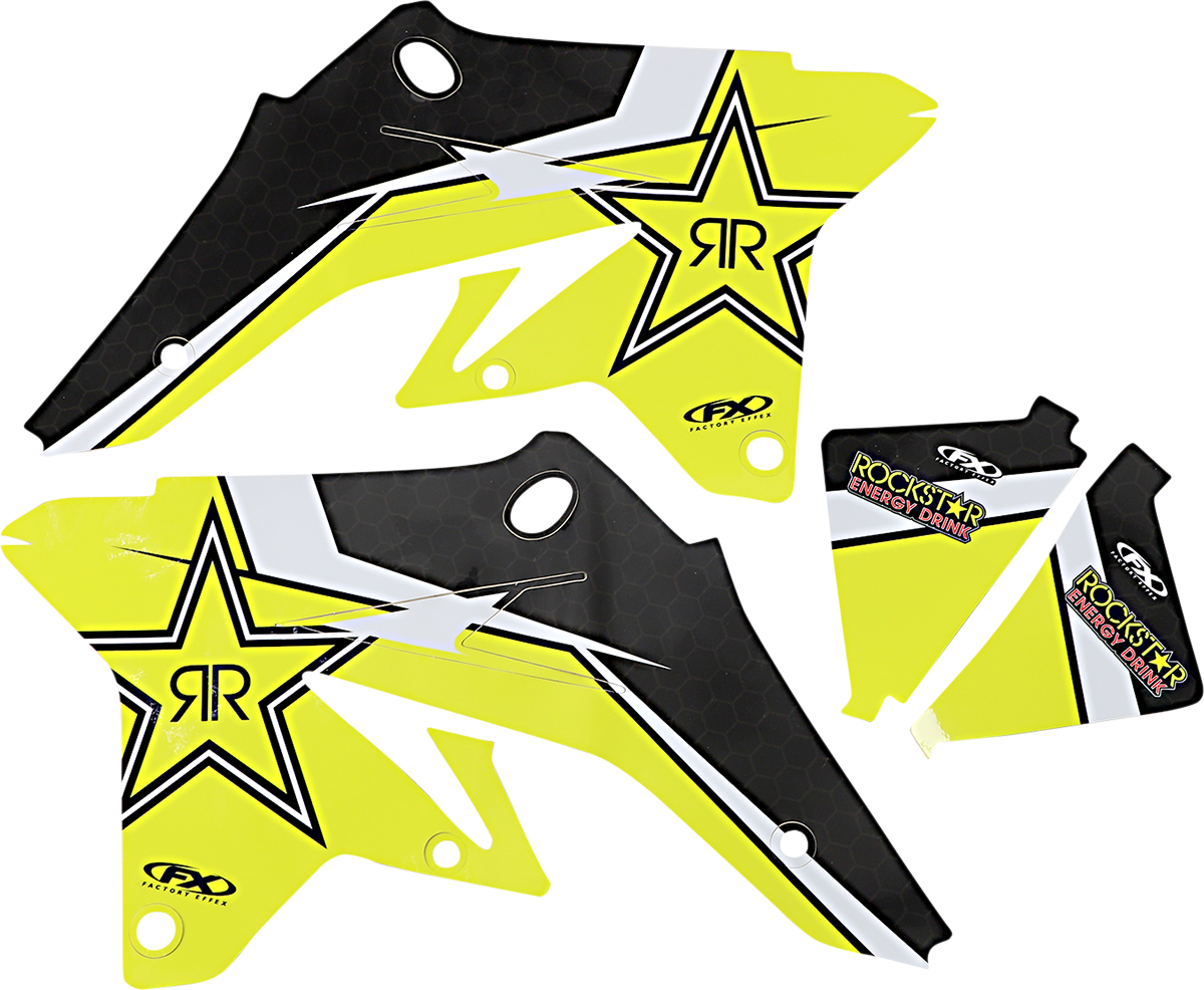 Factory effex Rockstar Shroud Graphic Kit 2007-2009 Suzuki RMZ250