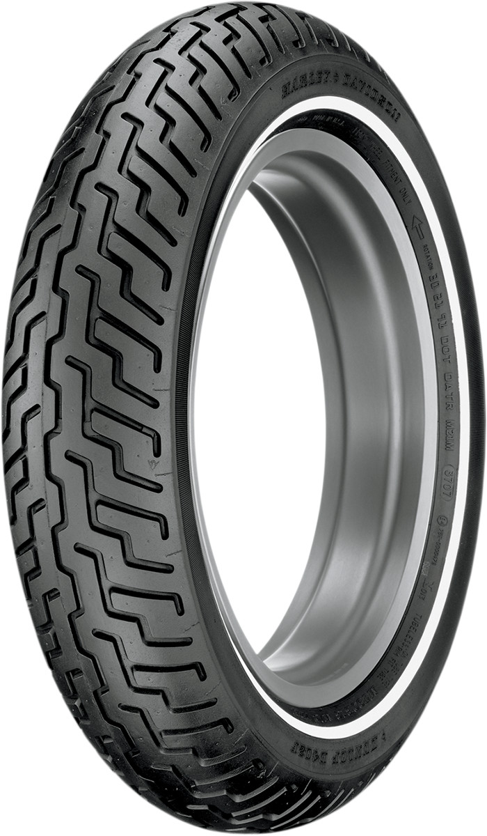 Dunlop Tire - D402 - Front - MT90-16 - Narrow Whitewall - 72H