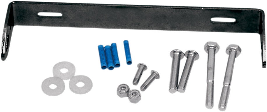 Saddlemen Turn Signal Relocation Kit - Black - Universal Honda/Kawasaki