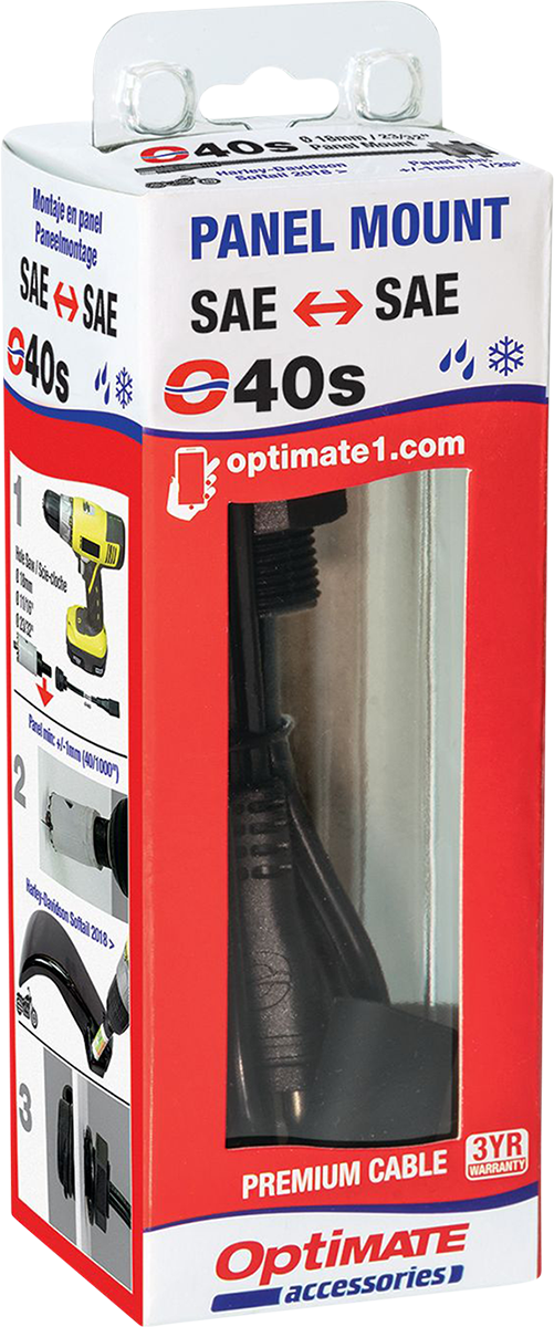 TECMATE Weatherproof SAE Thin Panel Mount Socket O-40