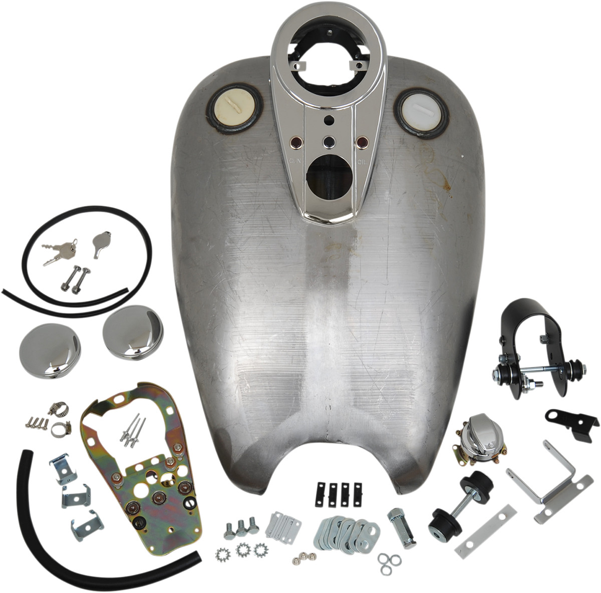 Drag Specialties Extended Dash-Style Rubber-Mount Quickbob® Tank Kit