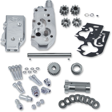 HIGH VOLUME / HIGH PRESSURE (HVHP) POLISHED BILLET OIL PUMP KIT