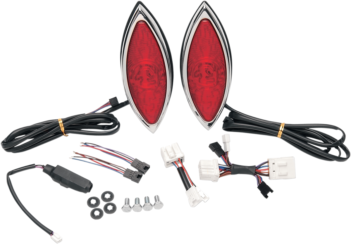Russ wernimont designs LED Cat-Eye Lights - Chrome Bezel