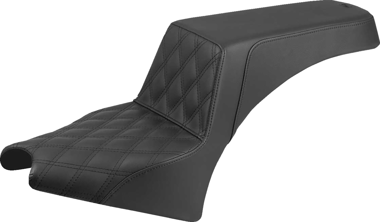 SADDLEMEN Step-Up Seat — Front Lattice Stitch