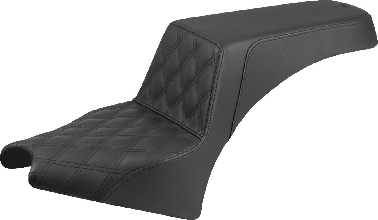 SADDLEMEN Step-Up Seat — Front Lattice Stitch