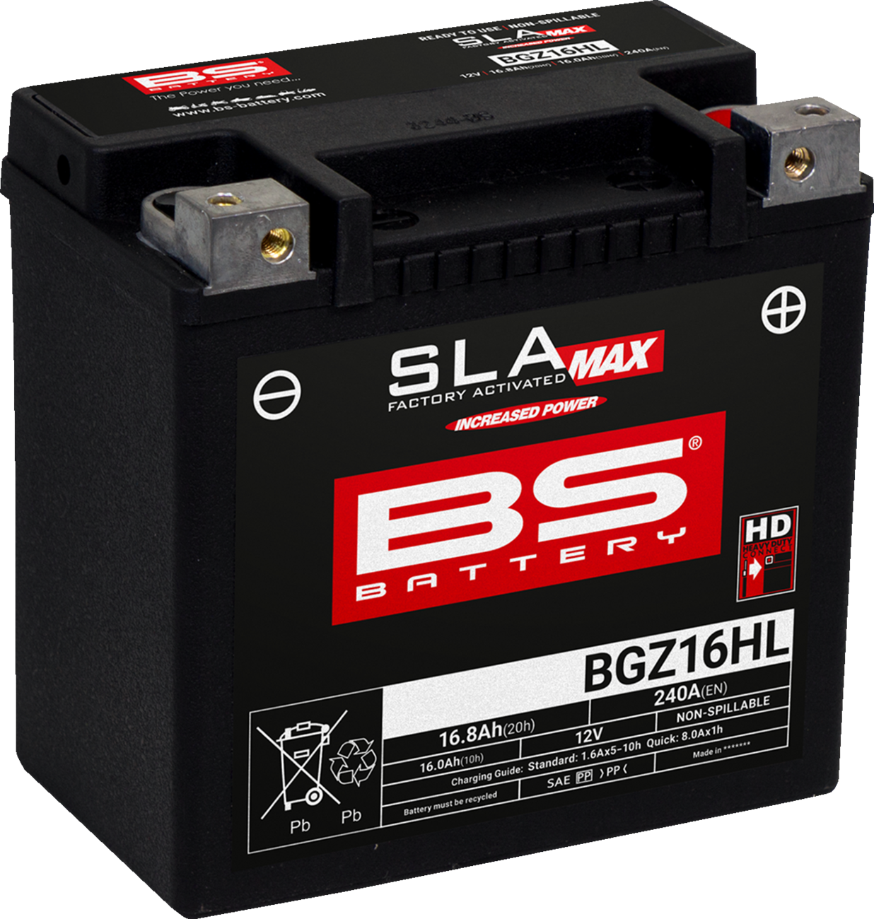 SLA MAX Factory- Activated AGM Maintenance-Free Battery