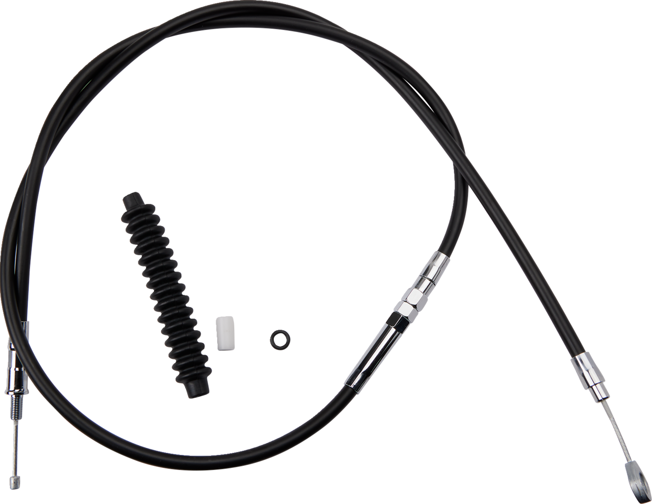 Drag specialties High-Efficiency Black Vinyl Clutch Cable - 61-1/4" Harley Davidson