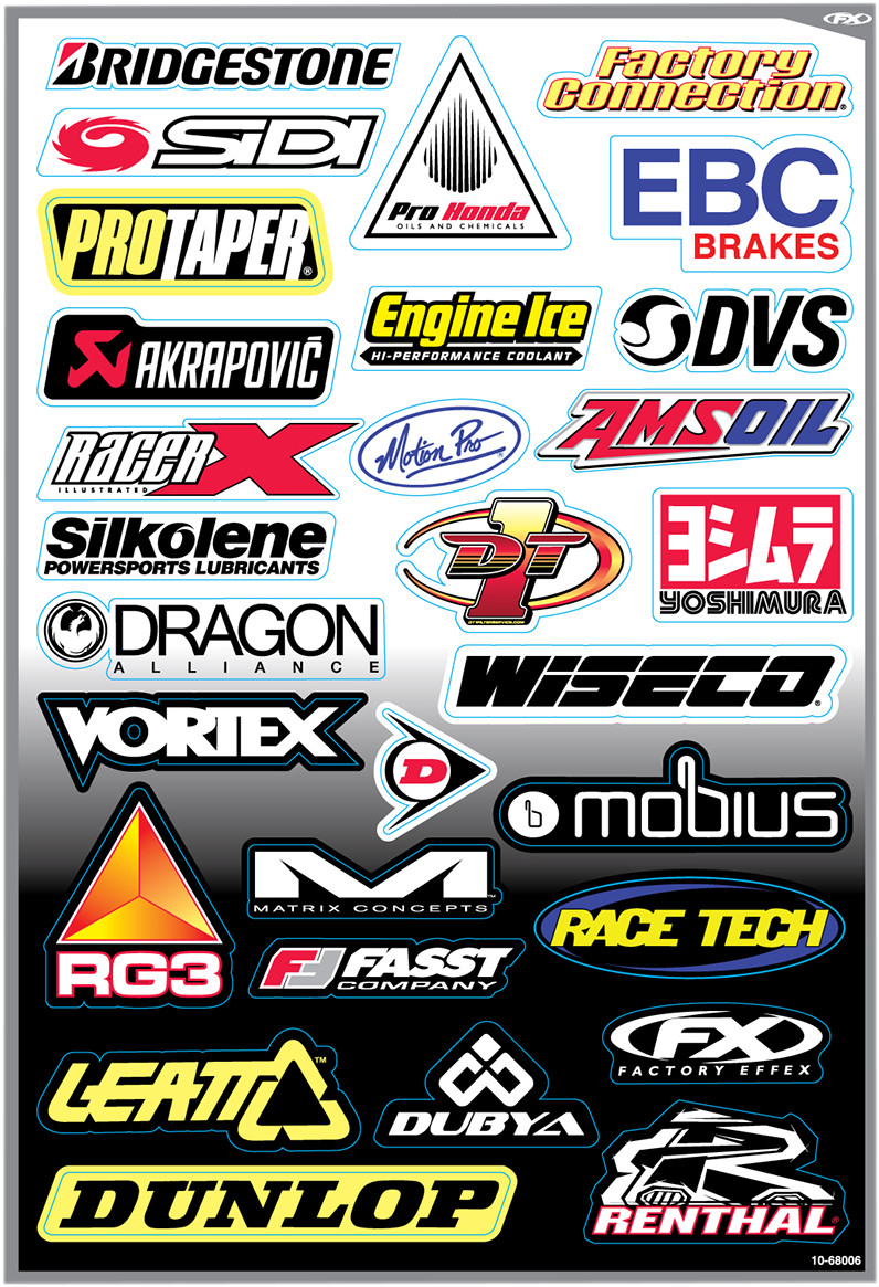 FACTORY EFFEX Sponsor Sticker Kit