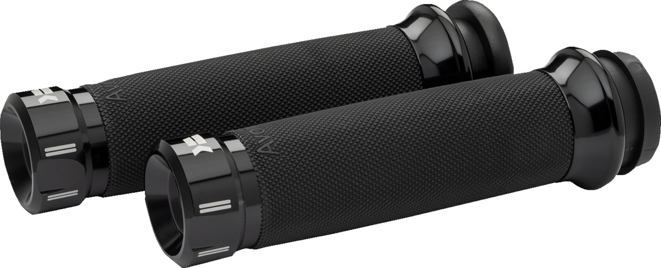 Khrome Werks Klassic Custom Contour Grips For Harley With Dual Cable Throttle