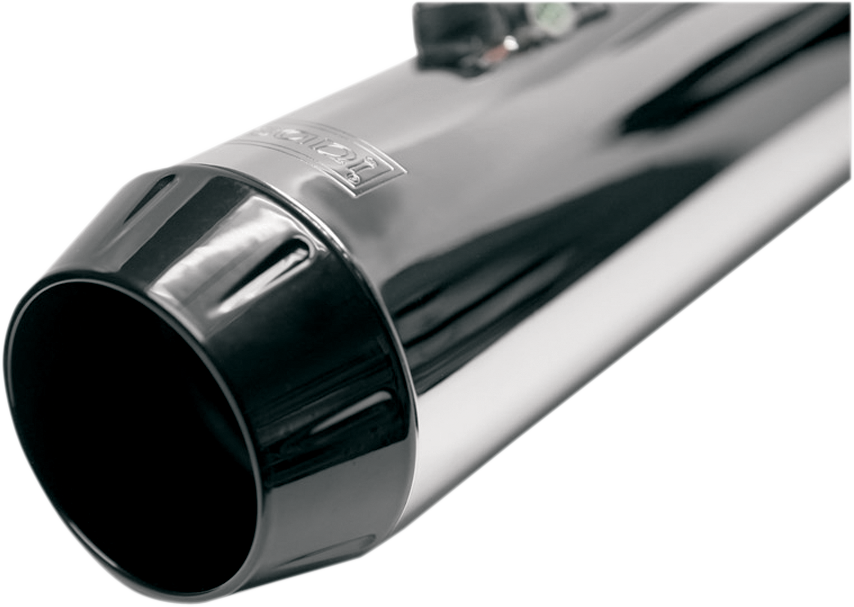 Bassani Road Rage 2-into-1 Short Megaphone Black End Cap