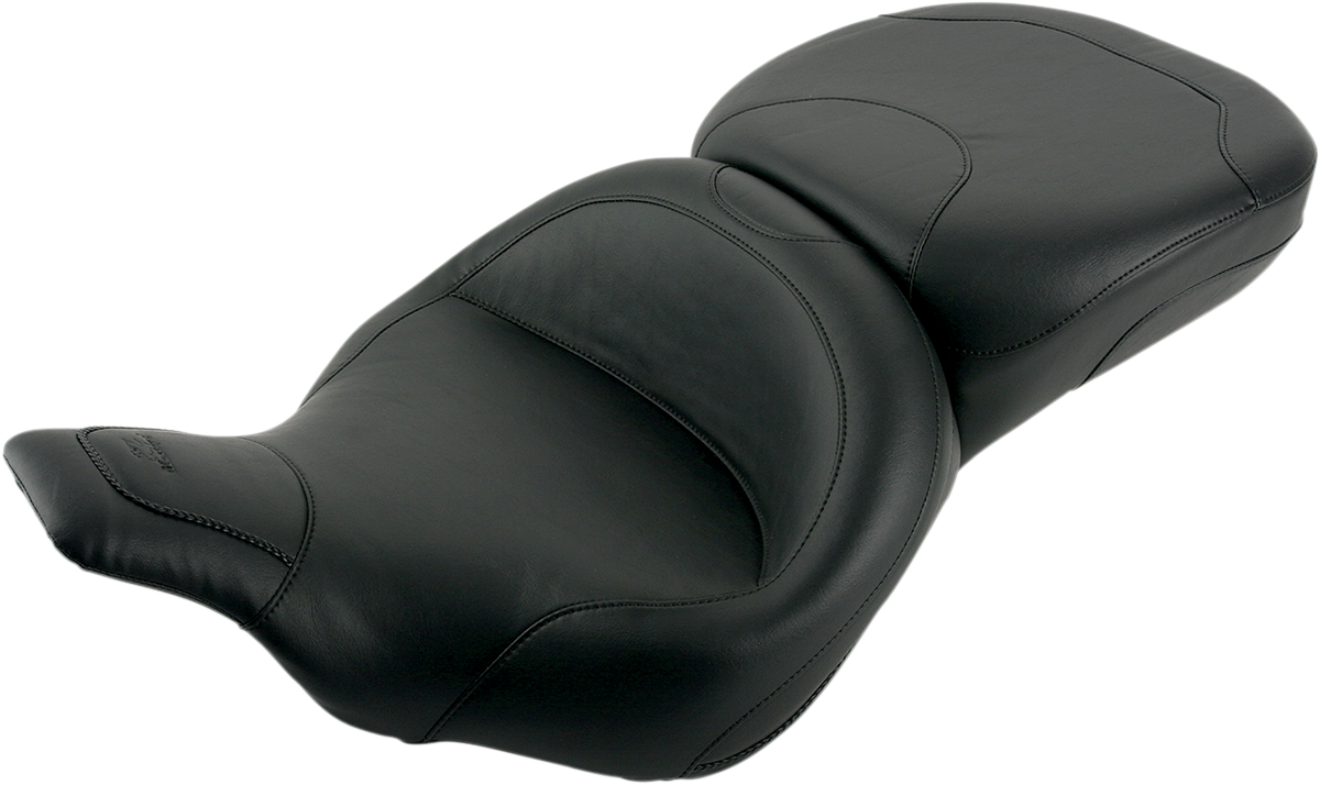 Mustang Vintage Wide 2-Up Motorcycle Seat 1997-2007 Harley Touring Road Glide