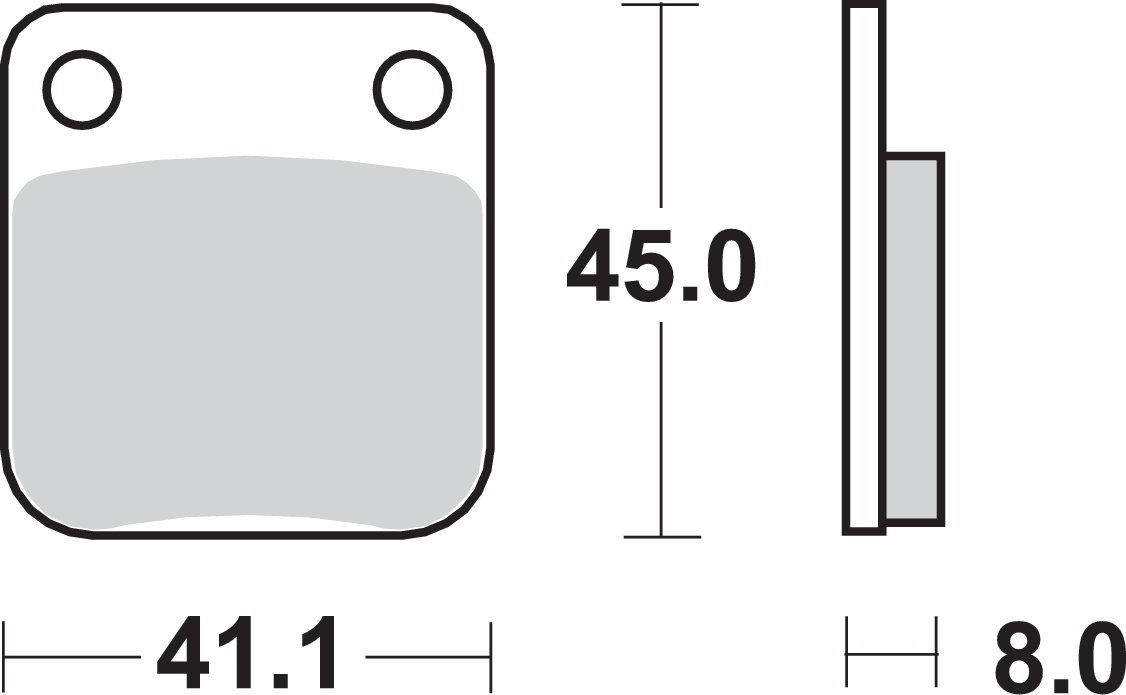 SBS HF Ceramic Rear Brake Pads 536HF