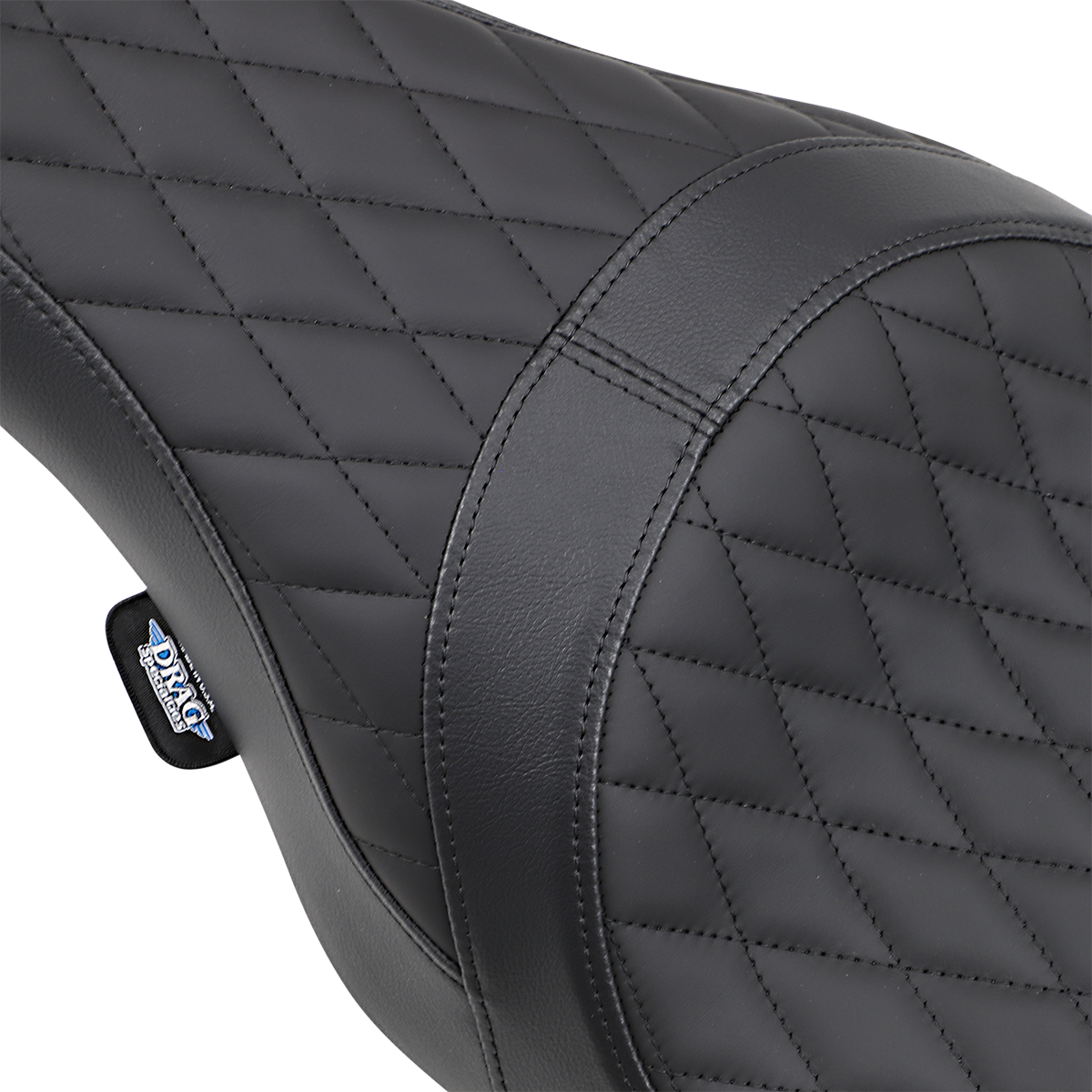 Drag specialties seats Caballero Seat - Solar Reflective Leather - Diamond Stitch - FL '08-'23 Harley Davidson