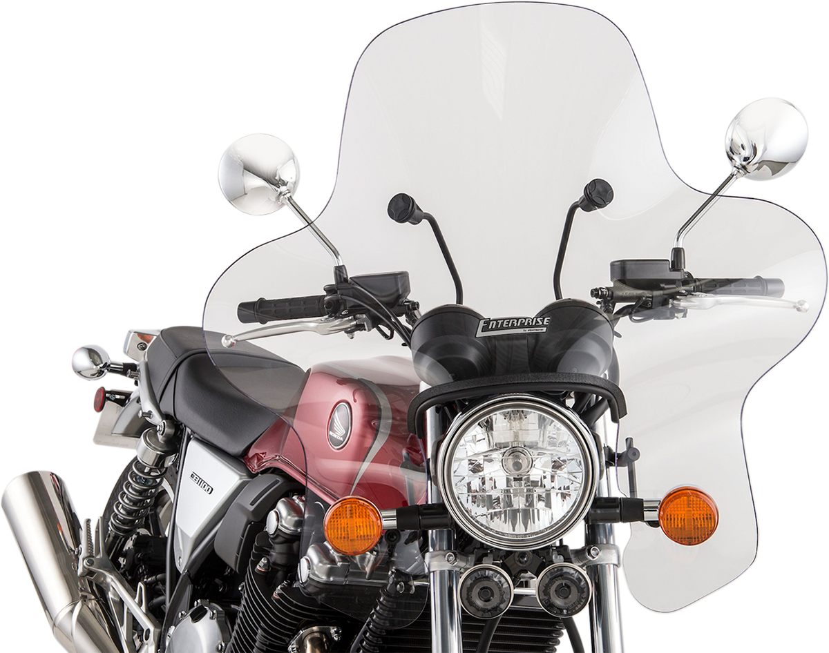 Slipstreamer Enterprise Windshield - Clear Kawasaki/Suzuki/Honda/Yamaha/Victory/Indian