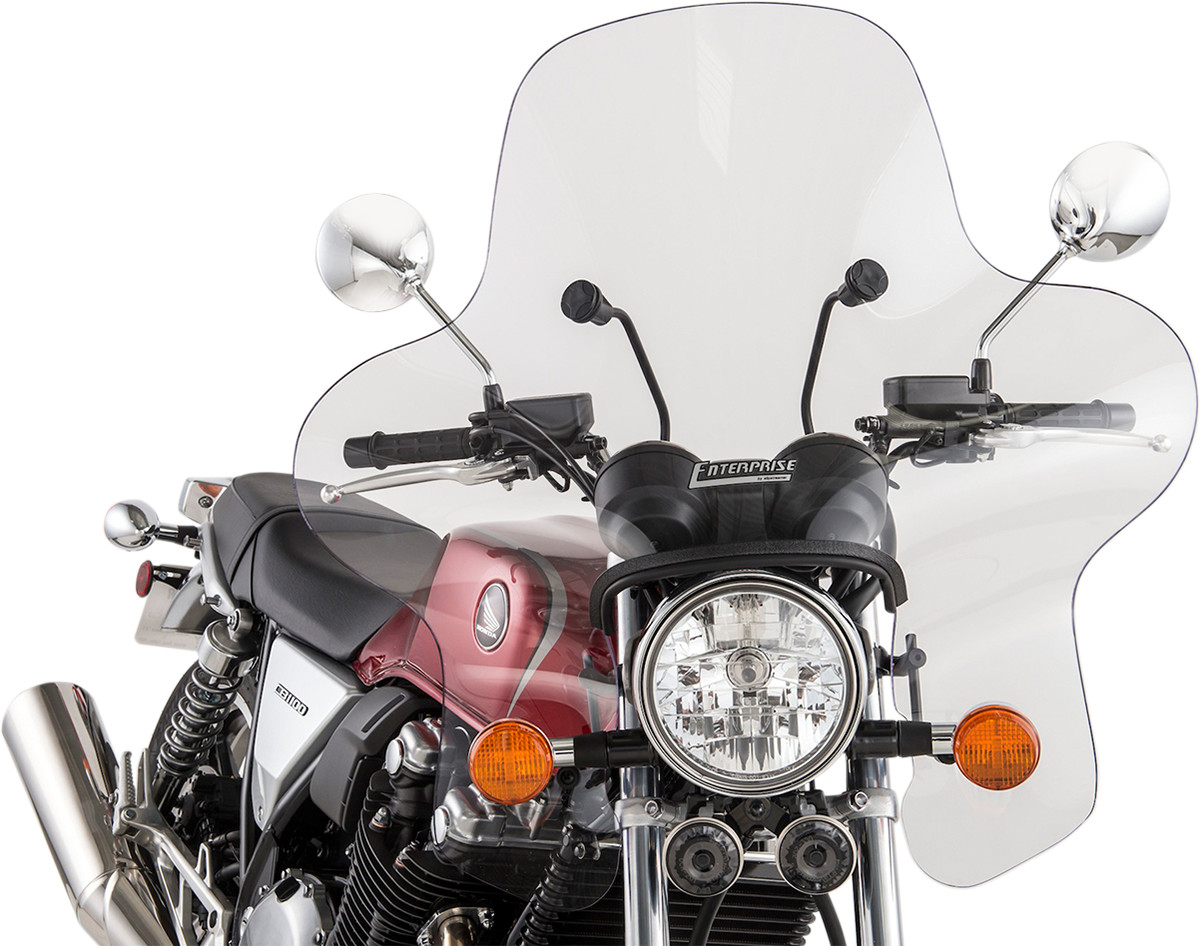 Slipstreamer Enterprise Windshield - Clear Kawasaki/Suzuki/Honda/Yamaha/Victory/Indian