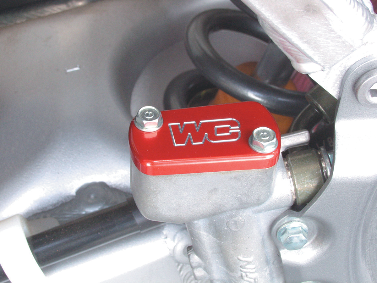 Works Connection Rear Brake Reservoir Cover Kawasaki / Suzuki 125cc-450cc 2003-2025