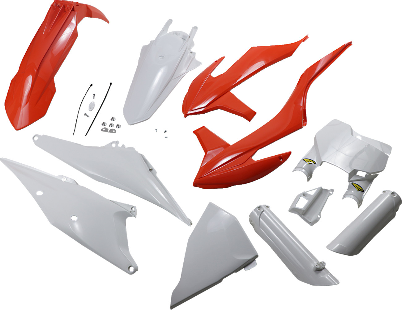 Cycra Powerflow Complete Body Kit - Orange/White