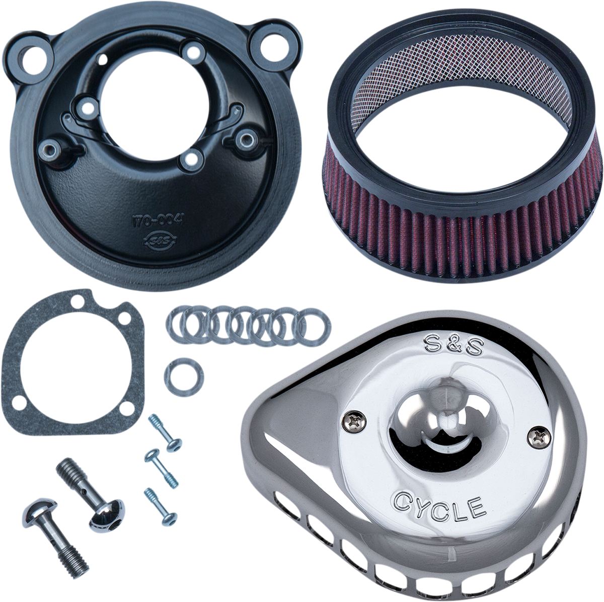 S&S Cycle Mini Teardrop Stealth Air Cleaner Kit For Harley EFI Sportster 2007-2022