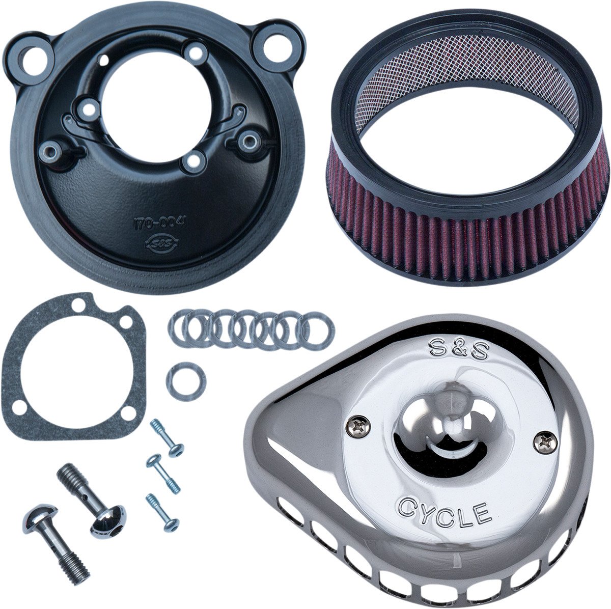 S&S CYCLE Mini Teardrop Stealth Air Cleaner Kit