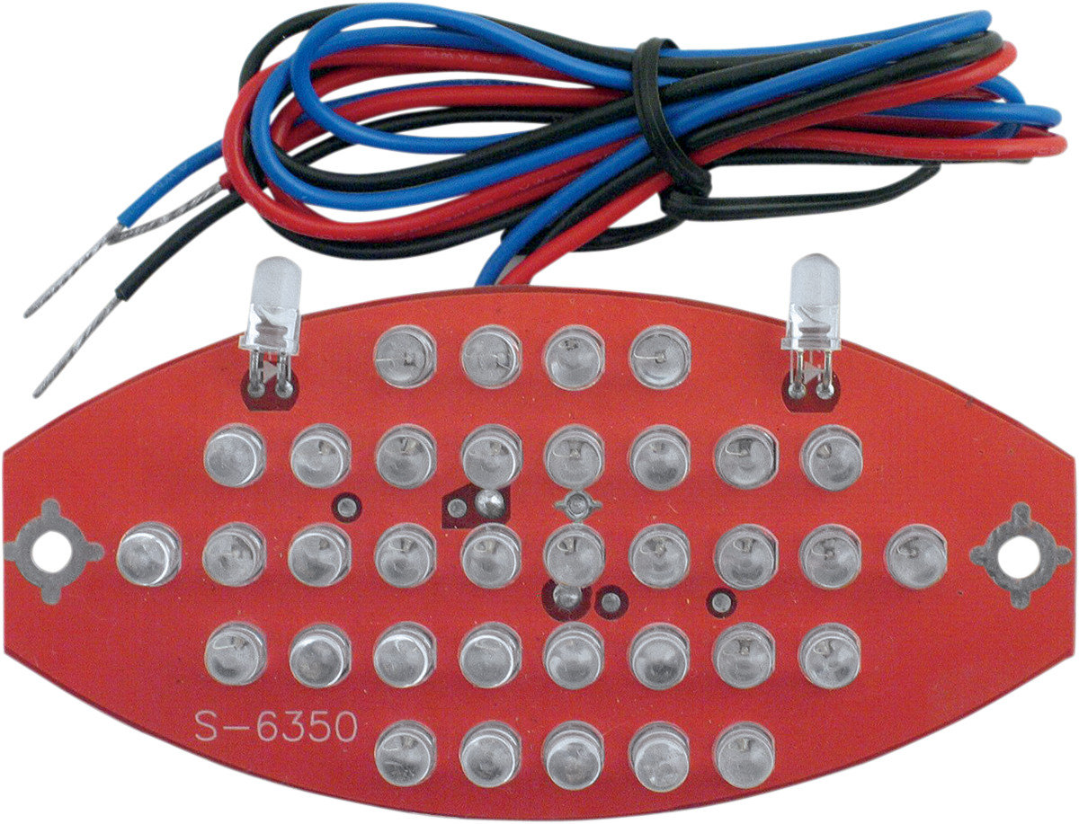 Drag Specialties Side Mount LED Taillight/License Plate Replacement LED