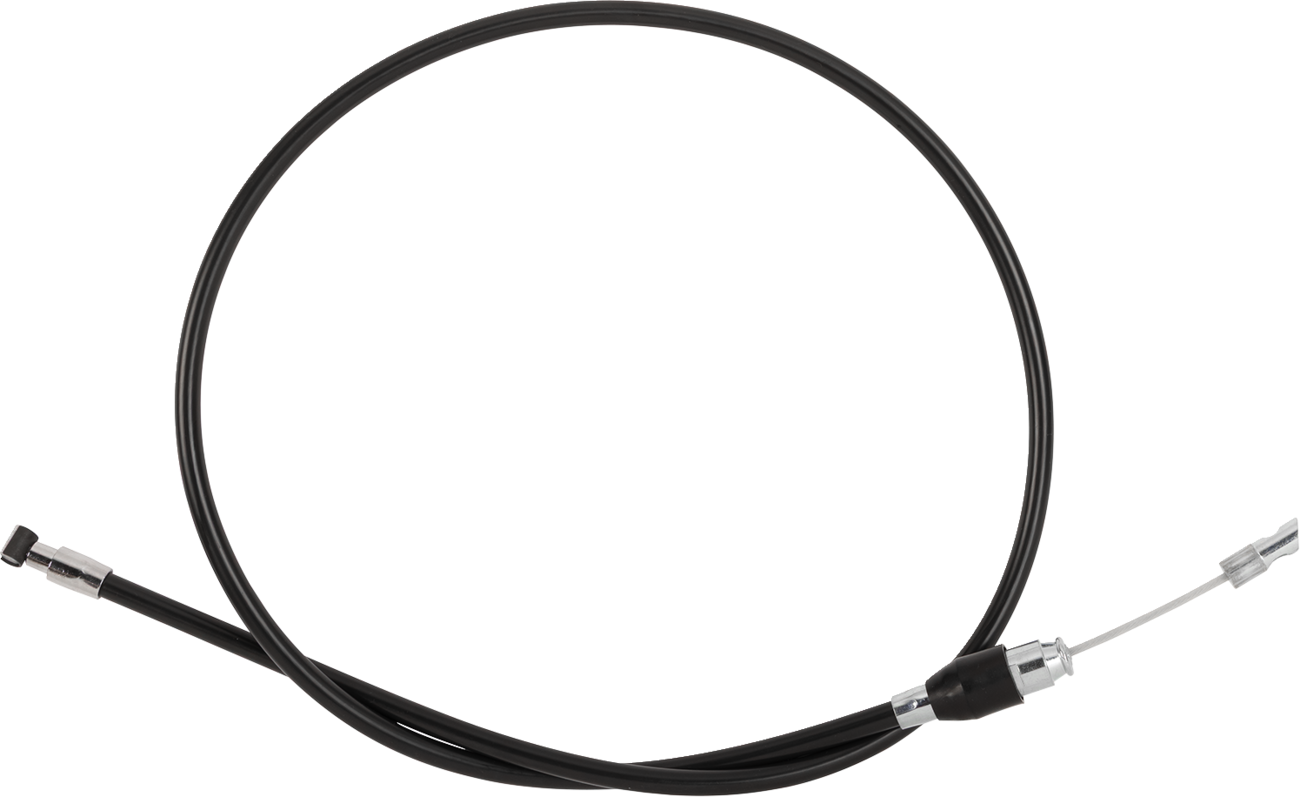 Drag specialties Quick Connect Clutch Cable - Upper - 42" - Black/Chrome Harley Davidson