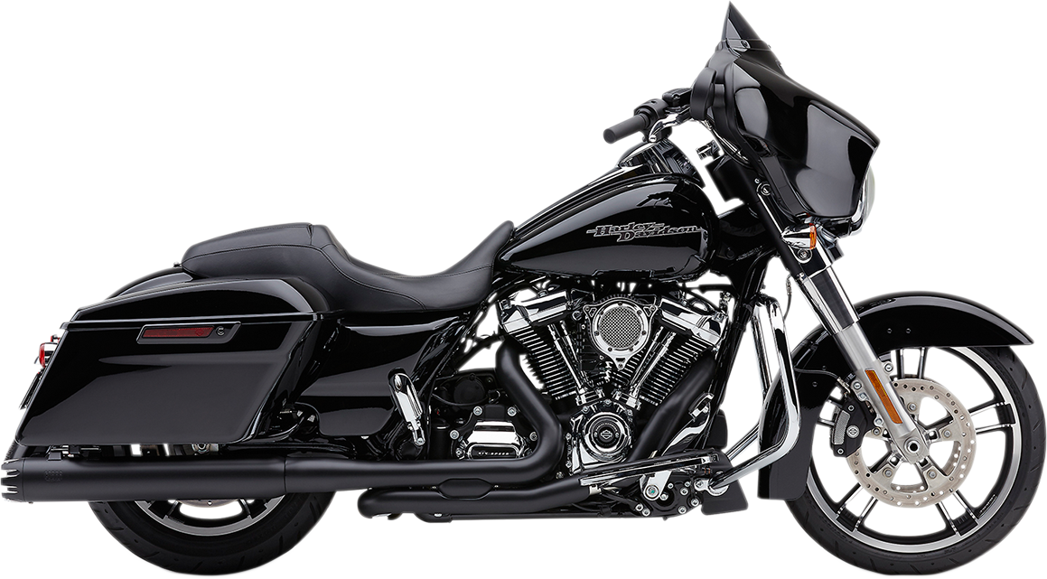 Cobra 4" NH Dual Cut Slip-On Mufflers For Harley Touring 2017-2025