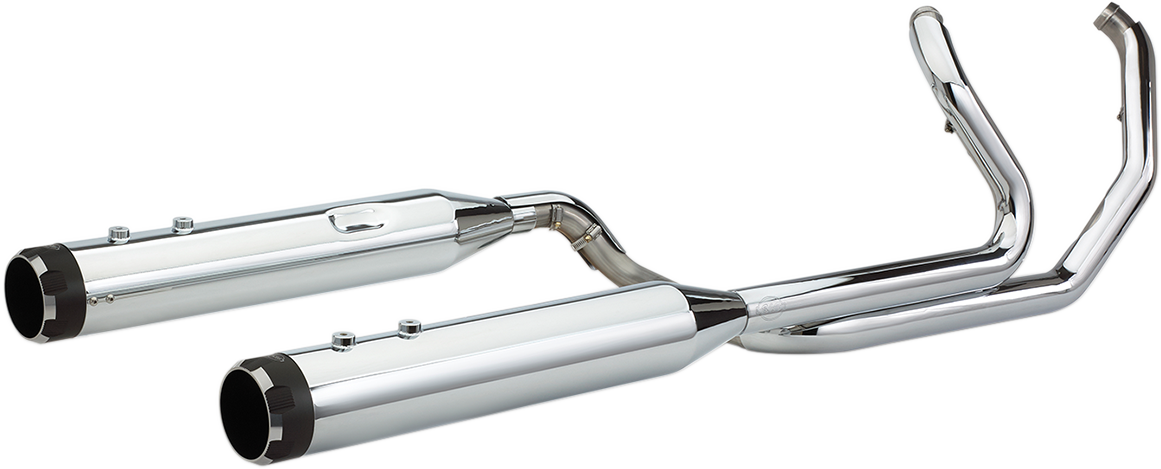 S&s cycle El Dorado Dual Exhaust System - Chrome - Black Thruster Harley Davidson