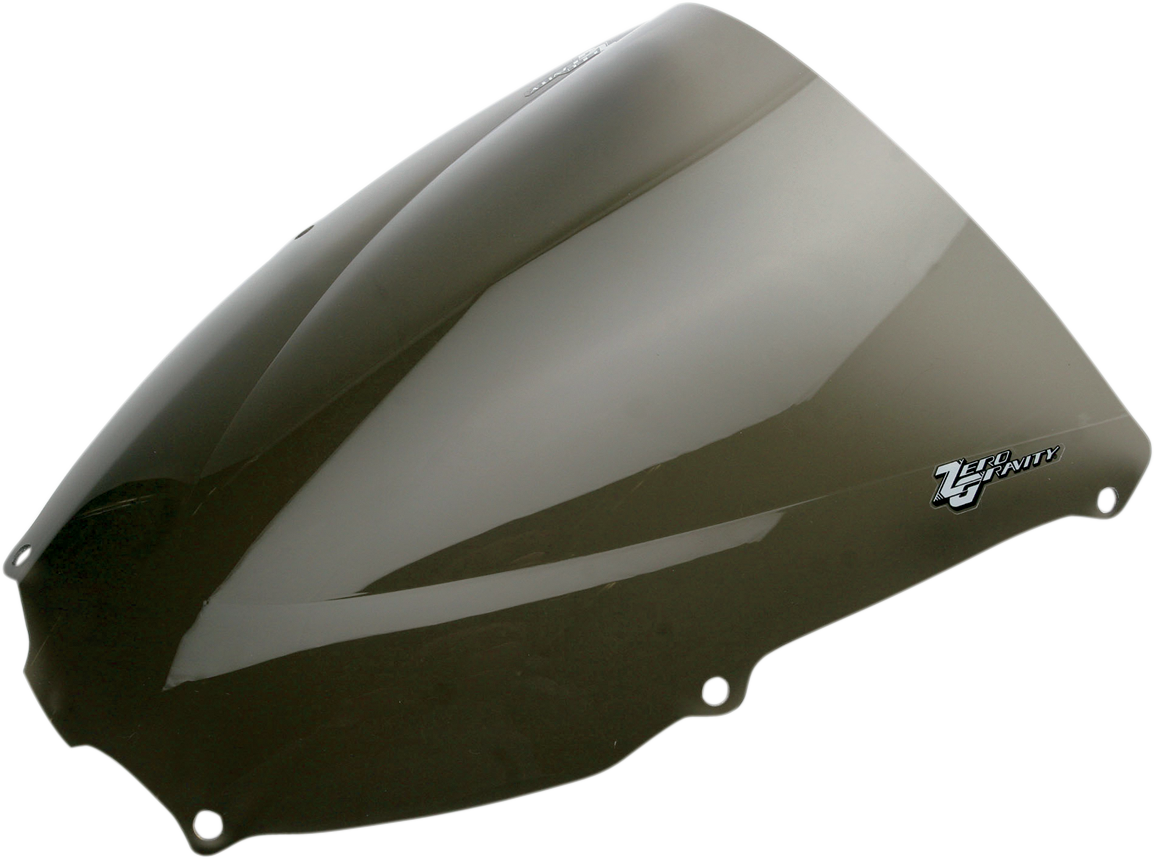 Zero gravity Double Bubble Windscreen - Smoke - ZX6R 2000-2002 Kawasaki ZX600 Ninja ZX-6R / 2005-2008 Kawasaki ZZR 600 / 2009-2009 Kawasaki ZX-6 ZZR 600