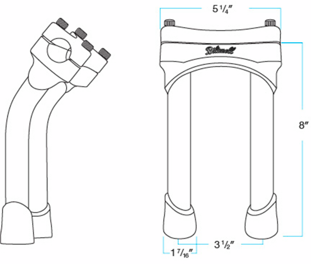 BILTWELL Murdock Handlebar Risers