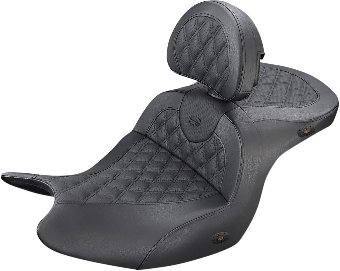 SADDLEMEN Roadsofa™ Lattice Stitch Heated Seat