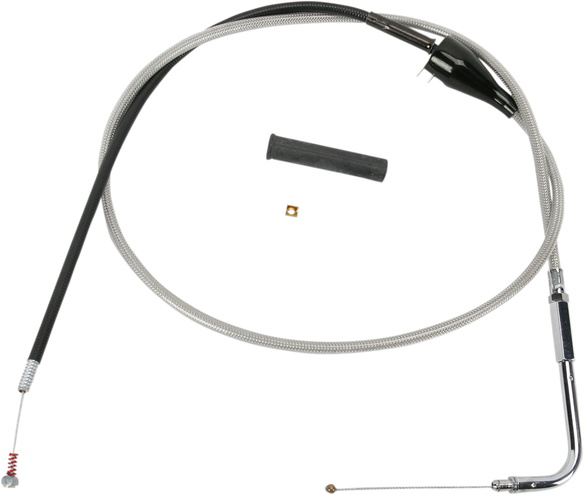 Drag specialties Stainless Braided Idle Cable - Cruise - 48" Harley Davidson