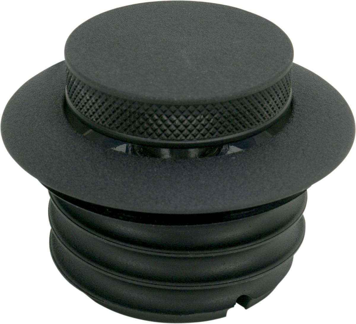 Drag specialties Gas Cap - Non-Vented Pop-Up - Black Wrinkle Harley Davidson