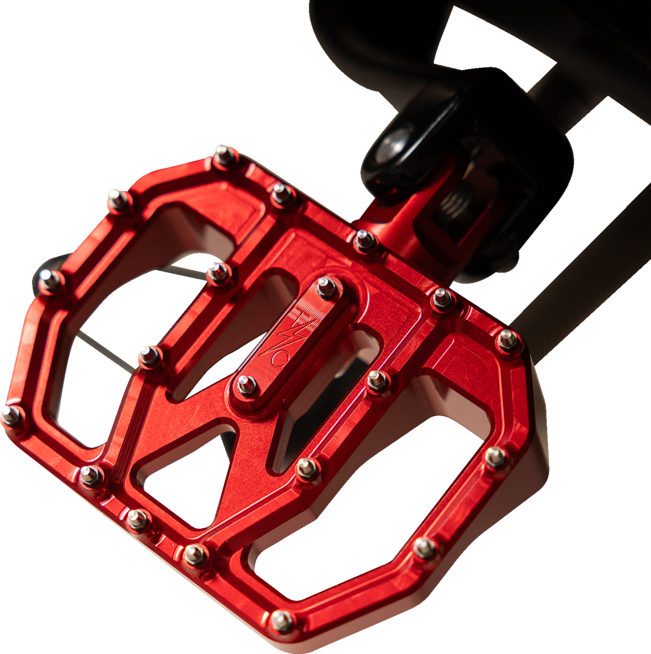 Thrashin supply co. Mini Aggressor Floorboards - Red - Rear Harley Davidson